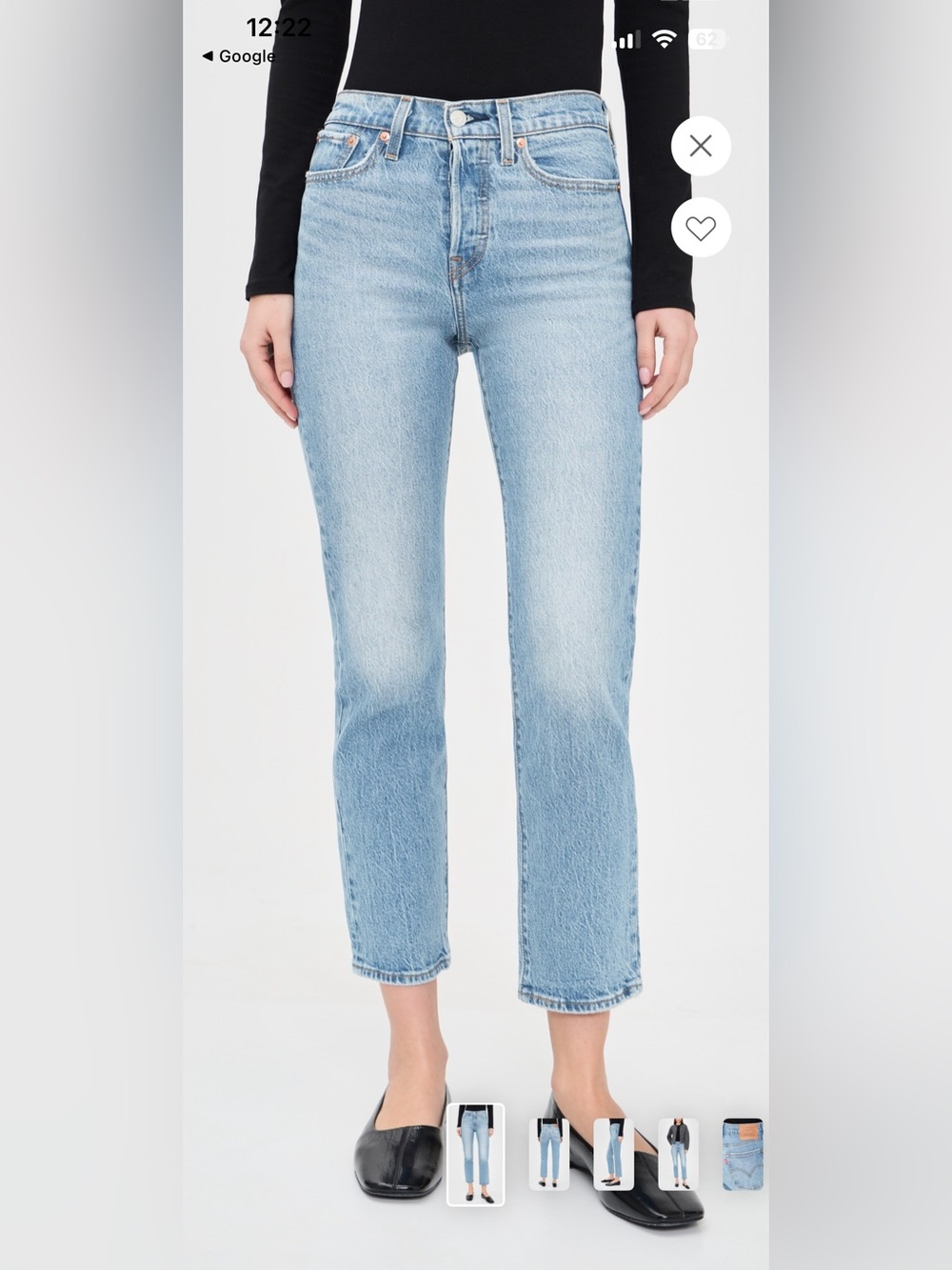 Levi's premium Wedgie Straight Jeans in Dance Around